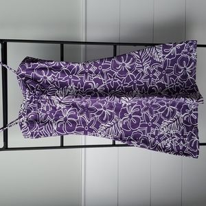 Dress Swim Cover up Purple and White